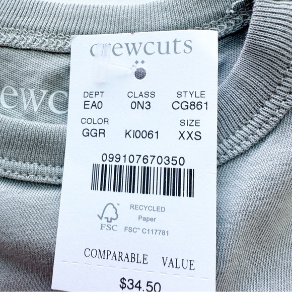 Crewcuts Boy New Roller Coaster T-Shirt 
in Gray/Orange NWT Size XXS 2-3Y - Picture 8 of 14